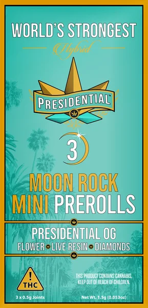 Presidential OG Moon Rock Mini Pre-roll pack