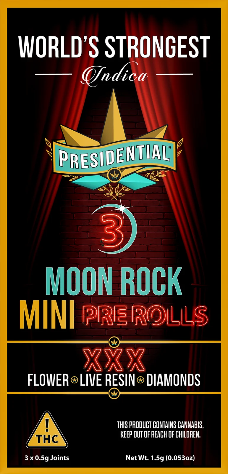 XXX Moon Rock Mini Pre-roll pack
