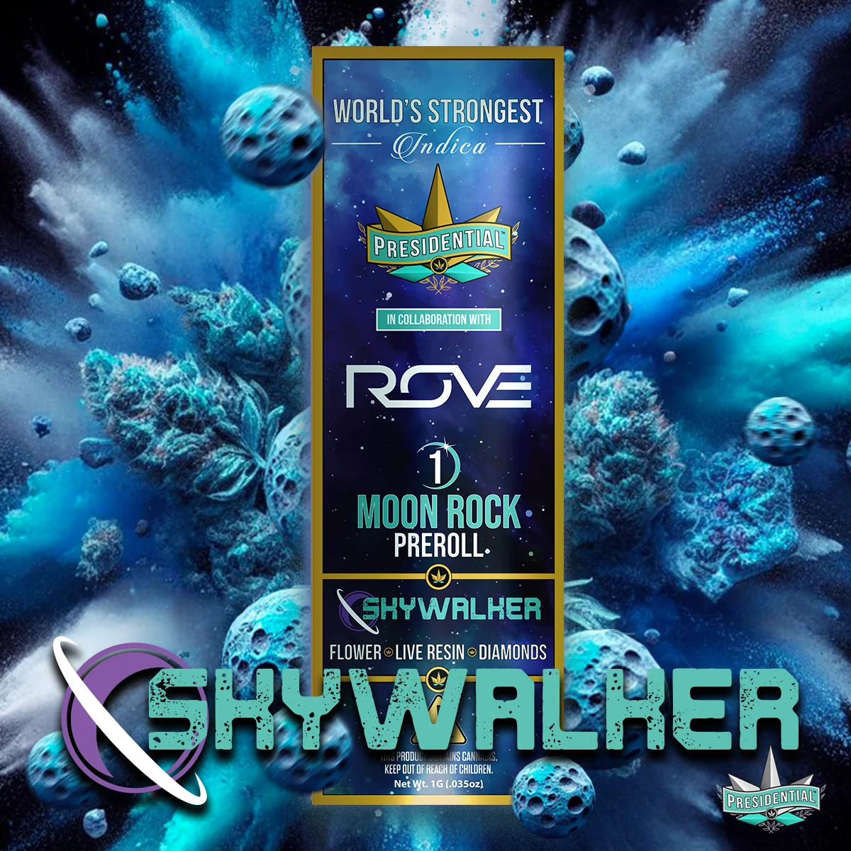 Skywalker Moon Rock Pre-roll artwork by Presidential