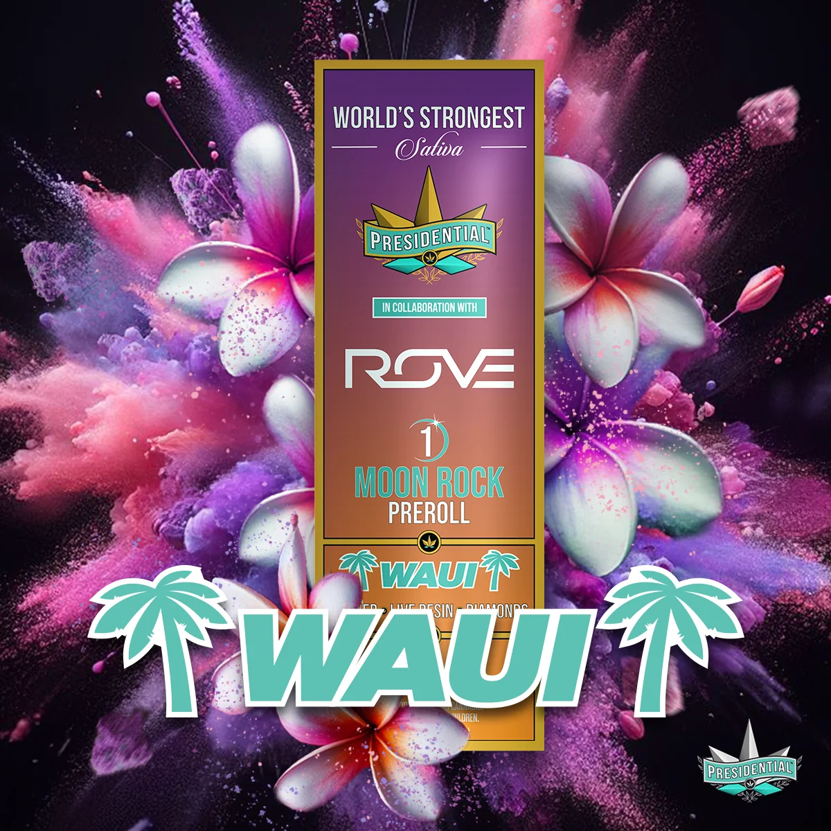 Waui Moon Rock Pre-roll artwork by Presidential