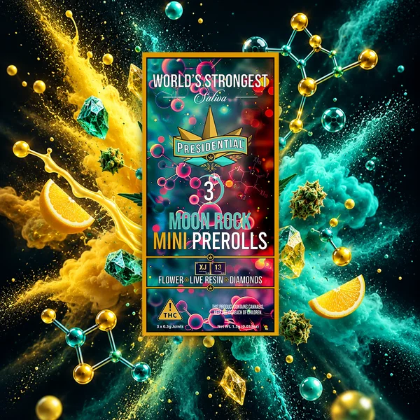 XJ13 Moon Rock Mini Pre-roll artwork by Presidential
