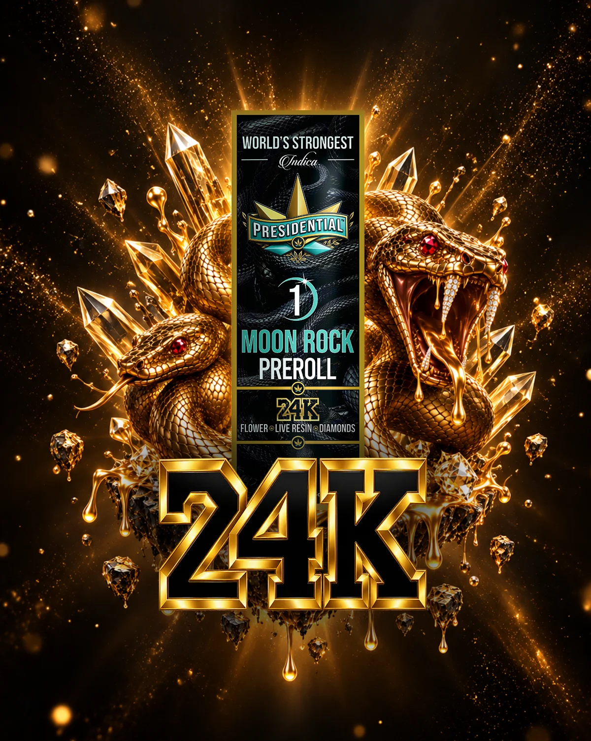 24K Moon Rock Pre-roll artwork by Presidential