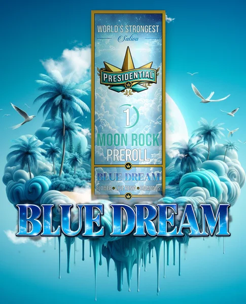 Blue Dream Moon Rock Pre-roll artwork by Presidential