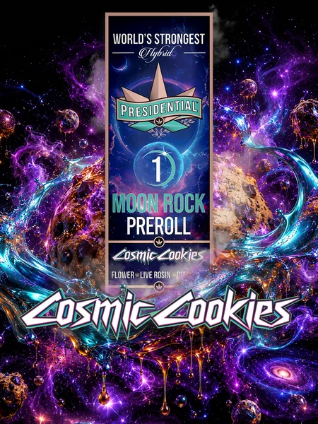 Cosmic Cookies Moon Rock Pre-roll artwork by Presidential