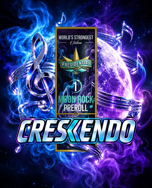 Crescendo Moon Rock Pre-roll artwork by Presidential