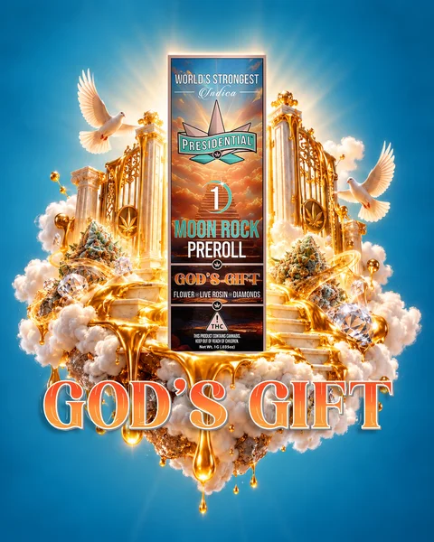 God's Gift Moon Rock Pre-roll artwork by Presidential
