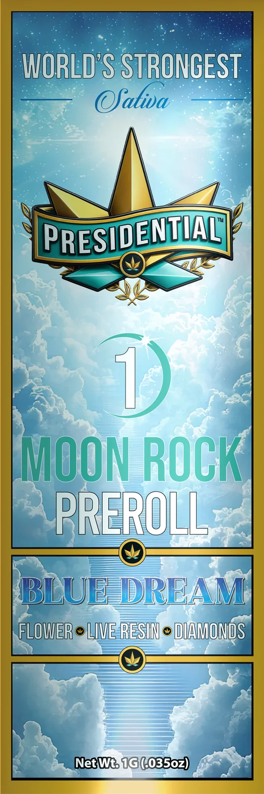 Blue Dream Moon Rock Pre-roll pack