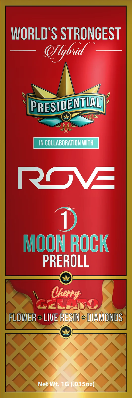 Cherry Gelato Moon Rock Pre-roll pack