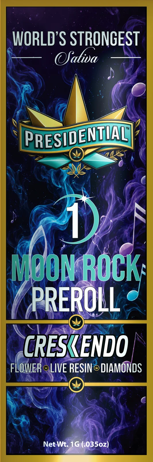 Crescendo Moon Rock Pre-roll pack