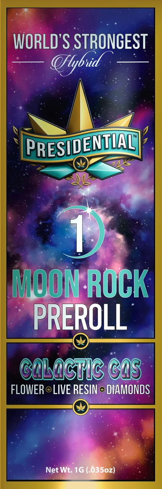 Galactic Gas Moon Rock Pre-roll pack