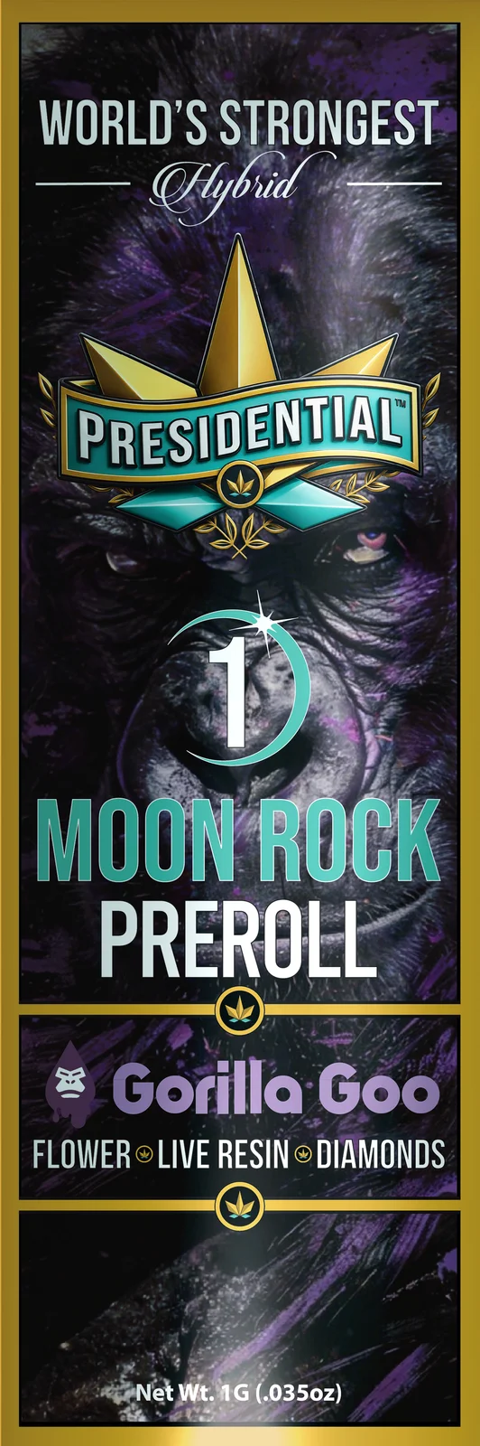 Gorilla Goo Moon Rock Pre-roll pack