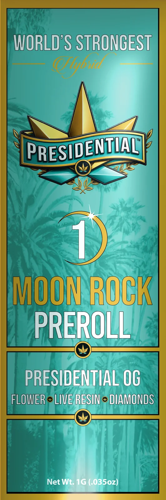 Presidential OG Moon Rock Pre-roll pack