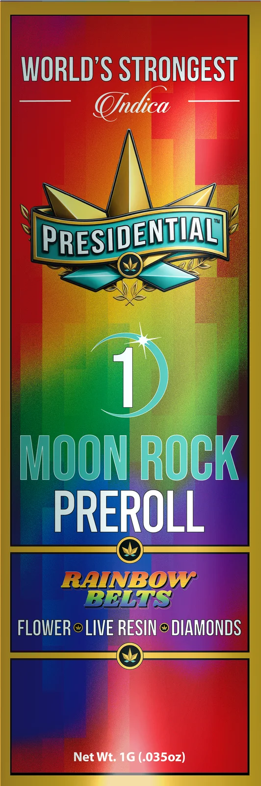 Rainbow Belts Moon Rock Pre-roll pack