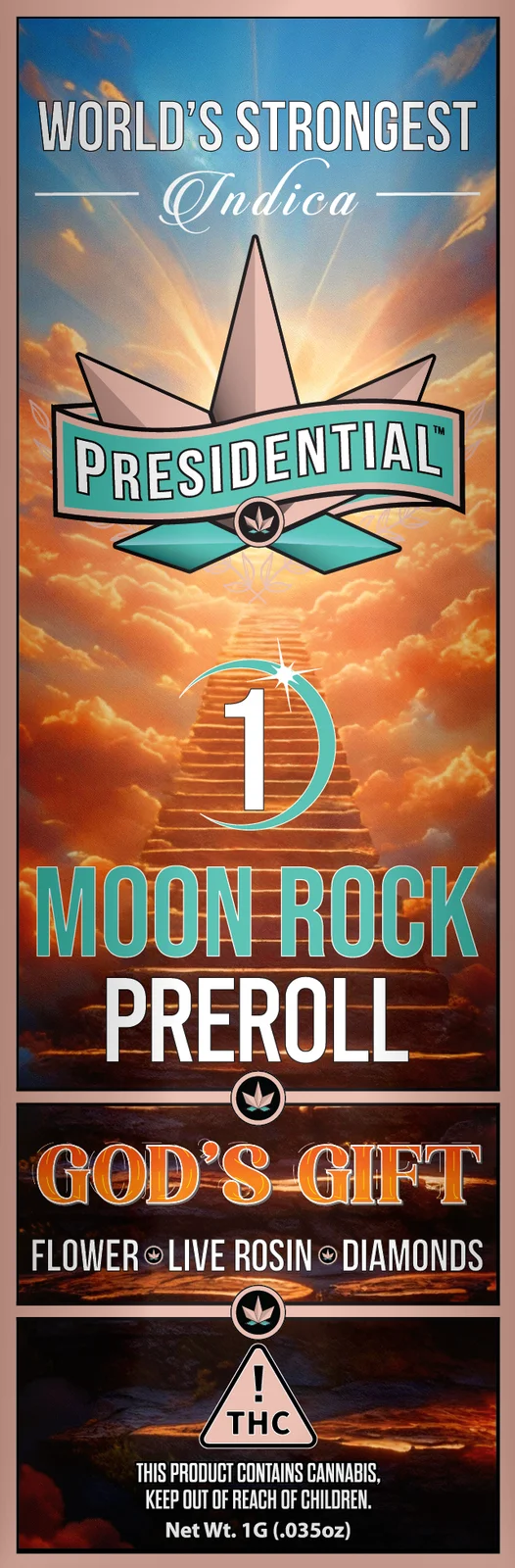 God's Gift Moon Rock Pre-roll pack