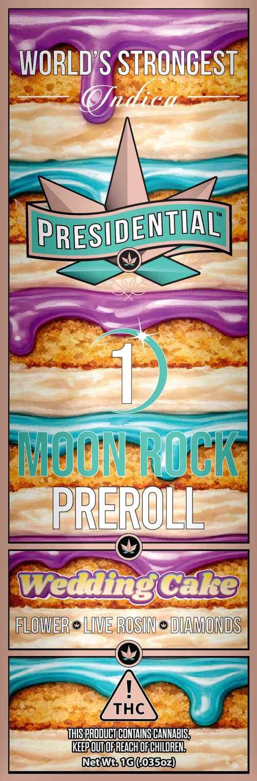 Wedding Cake Moon Rock Pre-roll pack