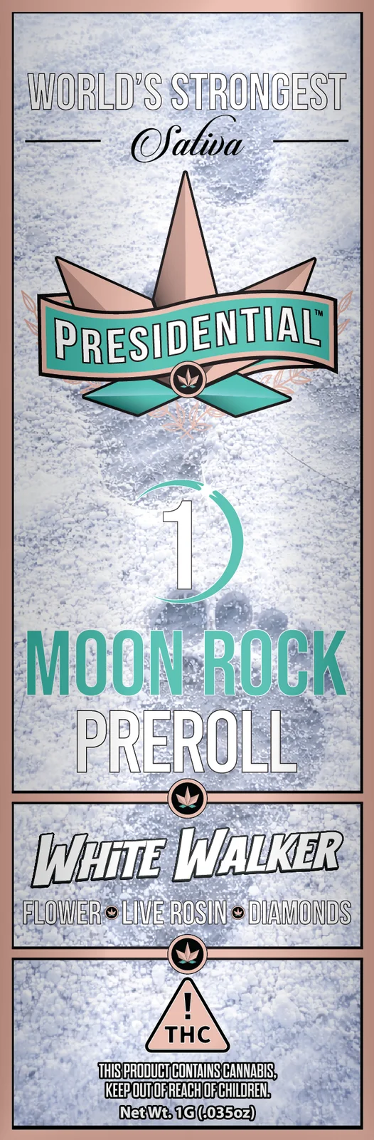 White Walker Moon Rock Pre-roll pack