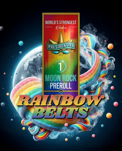 Rainbow Belts Moon Rock Pre-roll artwork by Presidential
