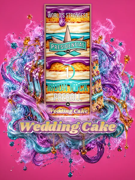 Wedding Cake Moon Rock Pre-roll artwork by Presidential